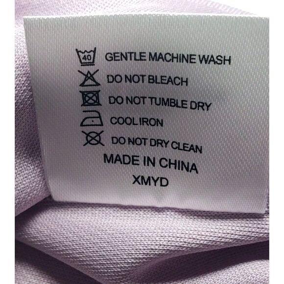 MagcoMsen Golf Polo Shirt Mens XL Lite Purple Pocket on Sleeve Polyester New Tag - Picture 6 of 7